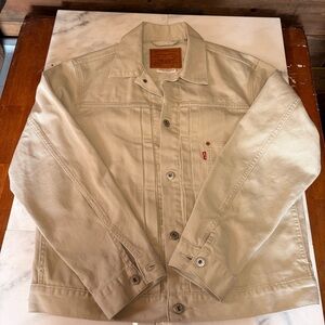 Levi's Men's Cream Denim Trucker Jacket